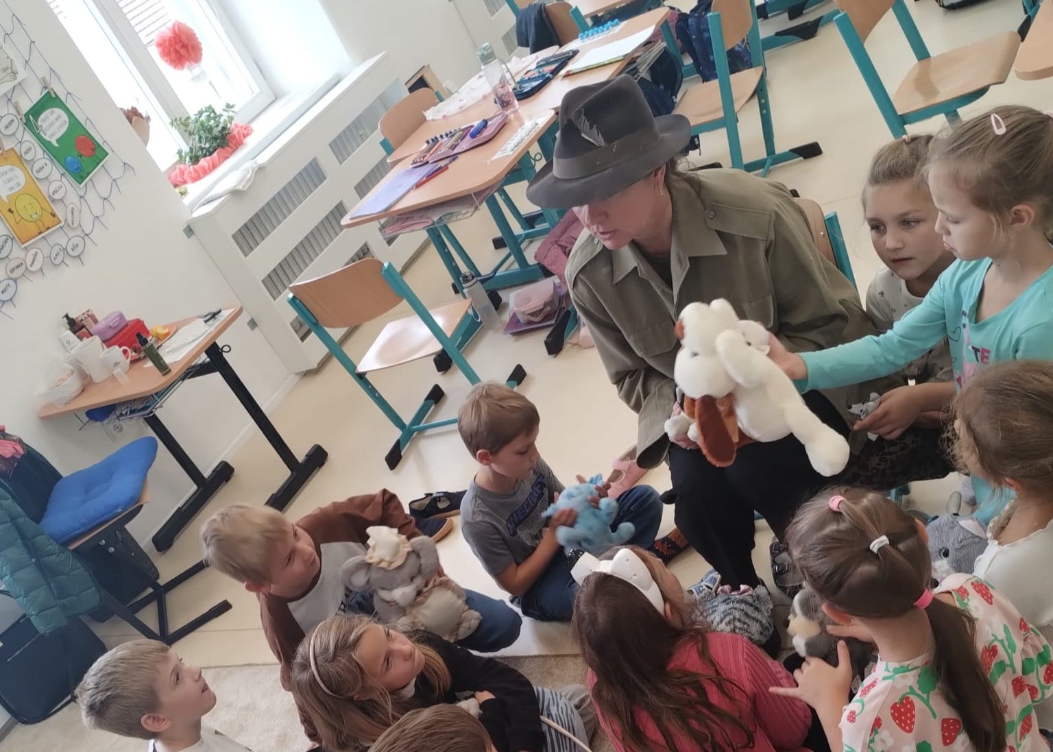 Děda Lesoň navštívil druháky